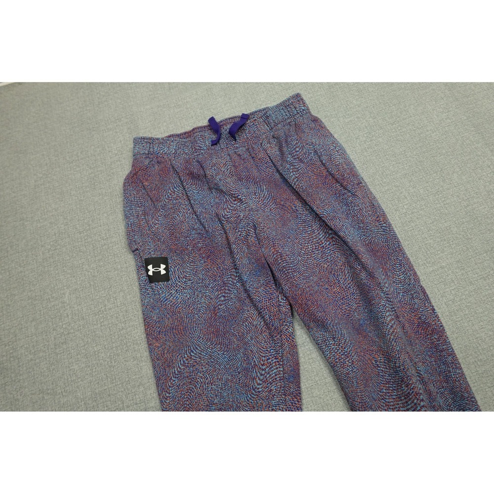 Under Armour Sweatpants Mens Medium Multicolor Fleece Joggers Geometric Soft